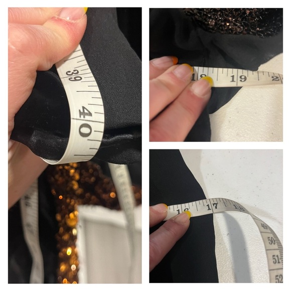 TOM FORD vintage black copper sequin ombré beaded mesh midi dress IT42 US6 NWT - Picture 14 of 15